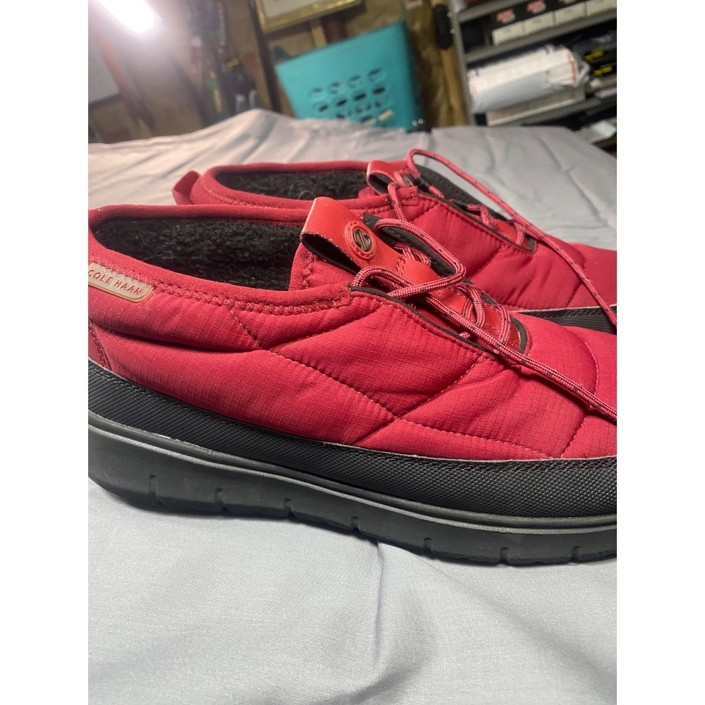 Cole Haan ZERØGRAND Men's Red Insulated Winter Shoes Slip On Lace Up Size 12